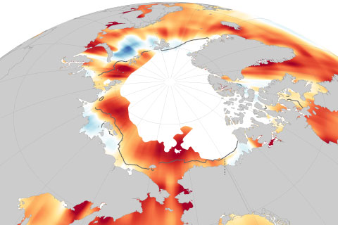 2020 adds another year of extreme warmth to warming trend in Arctic Ocean