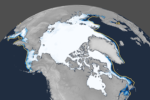 Unexceptional Arctic sea ice maximum in 2020