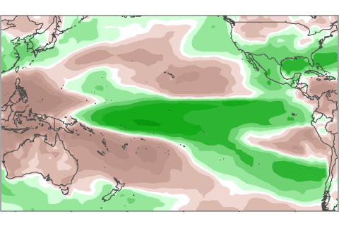 Do recent global precipitation anomalies resemble those of El Niño? 