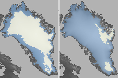 Summer 2012 brought record-breaking melt to Greenland 