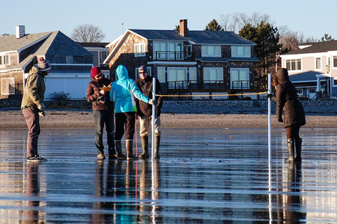 As storms and sea level rise reshape beaches, volunteers keep track of changing coasts