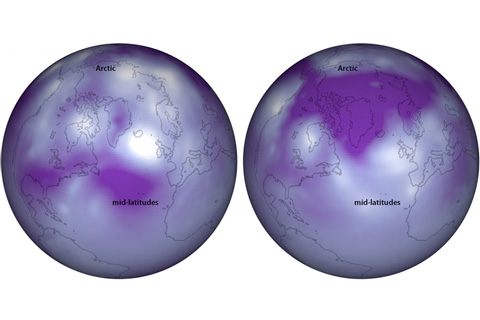 Long Distance Relationships: the Arctic and North Atlantic Oscillations