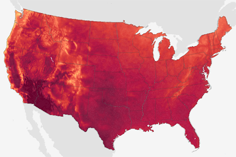 New in Data Snapshots: Monthly maps of future U.S. temperatures for each decade of the 21st century