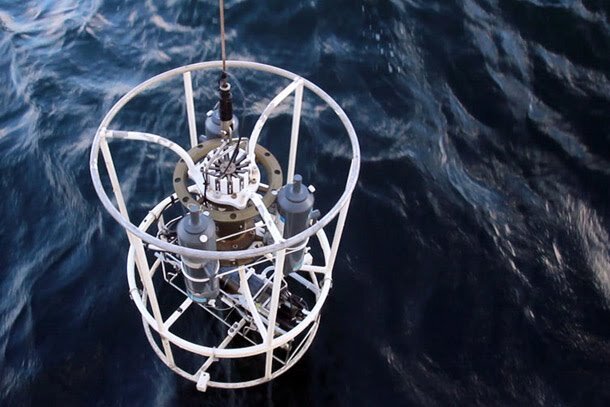 CTD device used by researchers with NOAA Fisheries