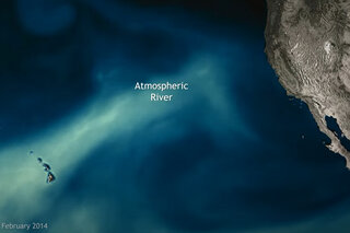 Thumbnail image for Tools & Interactives - Video animation of an atmospheric river off CA