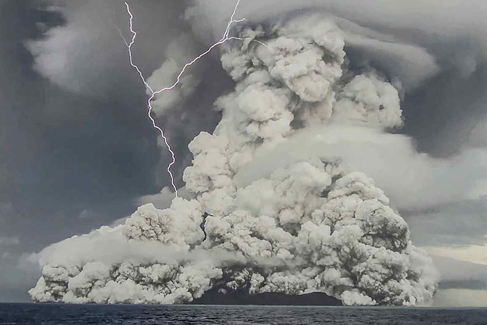 Eruption provides rare opportunity to study volcanic gas and ash injected into the stratosphere