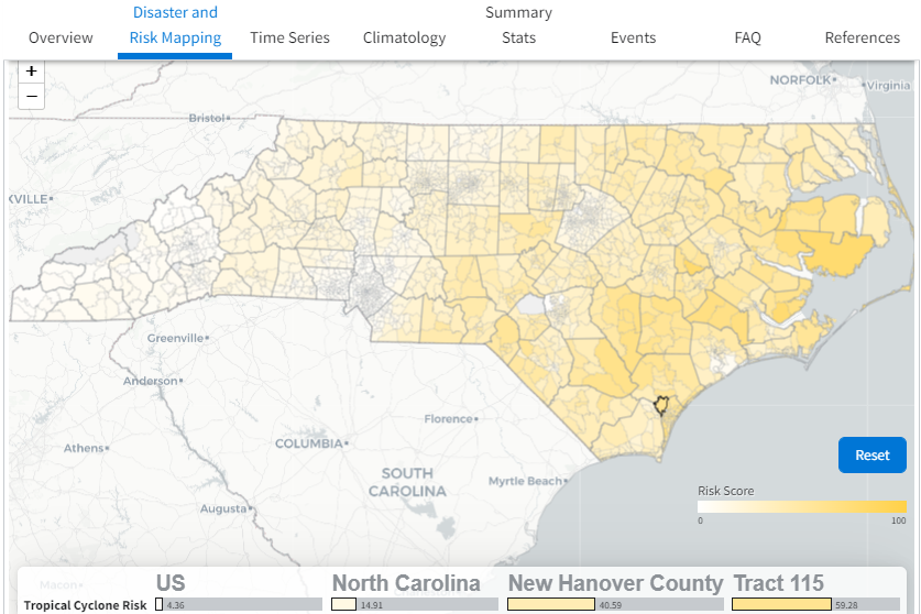 Billion-dollar disasters: mapping vulnerabilities with census tract-level data