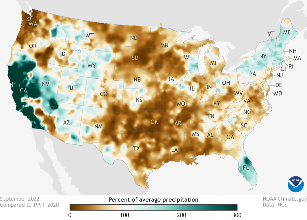 US_summary_precipitation_20221012.png | NOAA Climate.gov