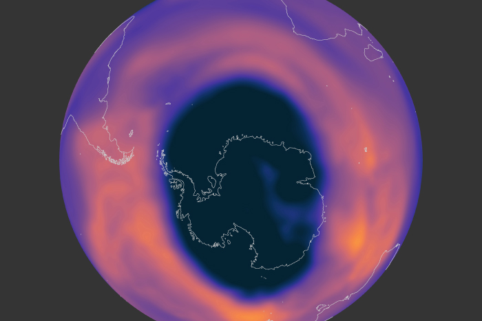 Antarctic ozone hole slightly smaller in 2022