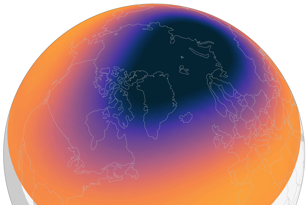 Disrupted polar vortex brings sudden stratospheric warming in February 2023