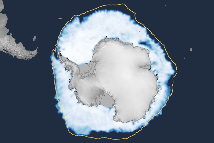 2023 Antarctic sea ice winter maximum is lowest on record by a wide margin