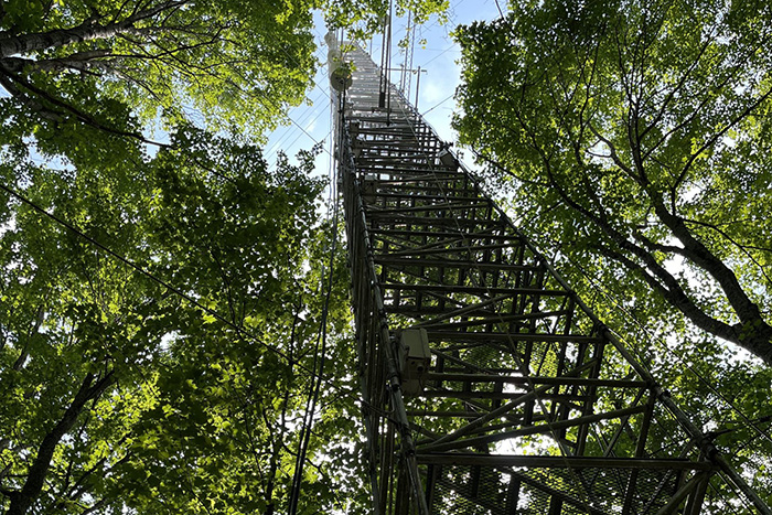 NOAA Air Resources Laboratory tower in Oak Ridge, Tennessee joins a new air quality network