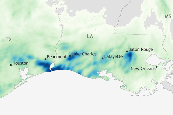 Rainfall analysis of the May 2021 southeastern Texas and southern Louisiana flood