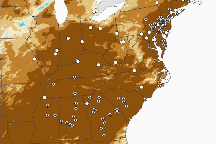 Drought expands in the East following exceptionally dry October