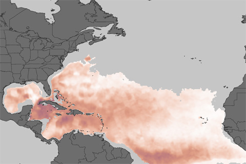 Deep layer of hurricane-friendly water still present in Caribbean Sea