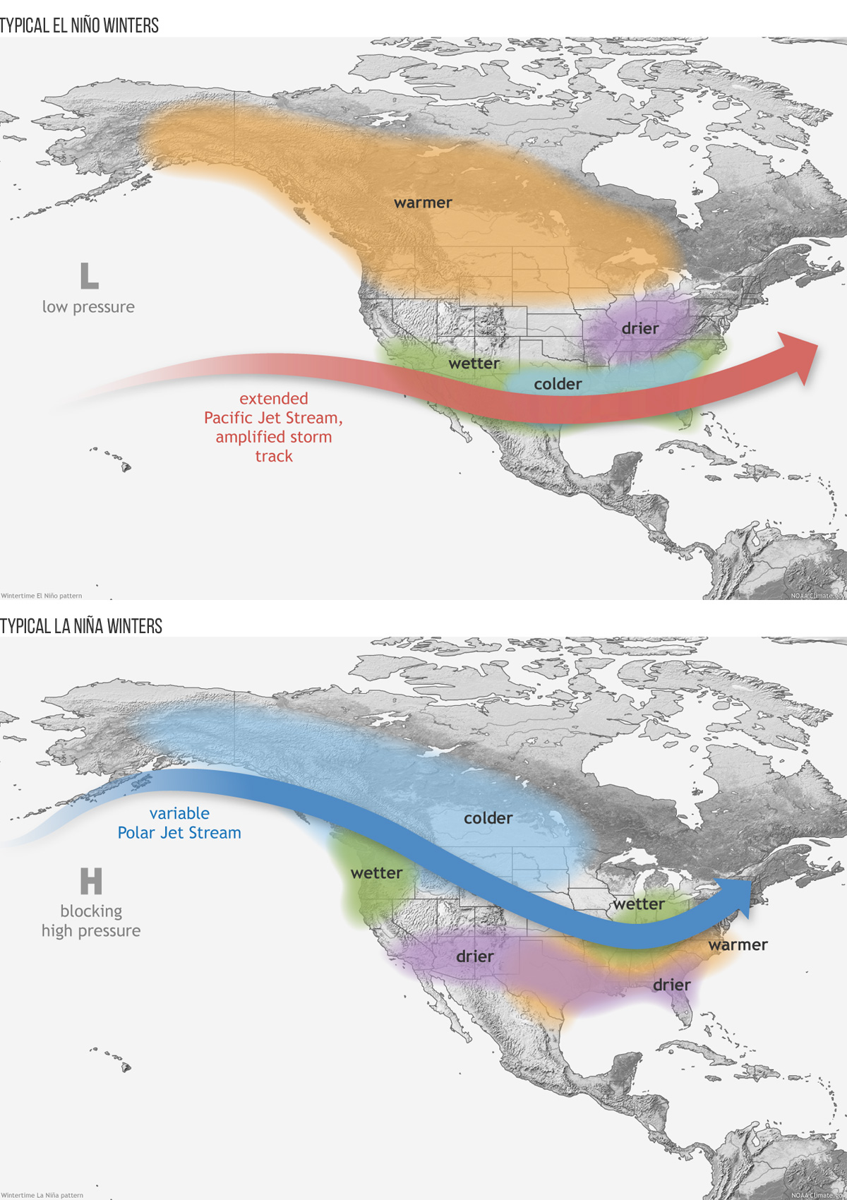 ENSO Winter Patterns for the United States