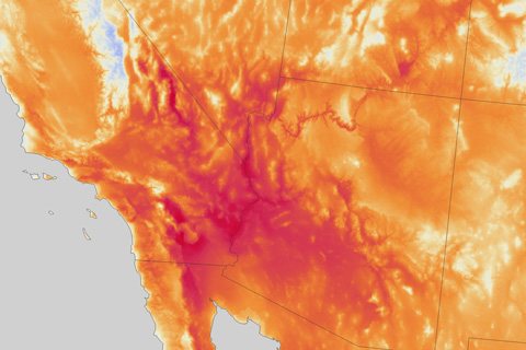 Scorching heat bakes the Southwest in mid-June 2016