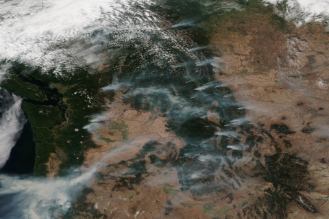 Massive fires burning across the West in September 2017