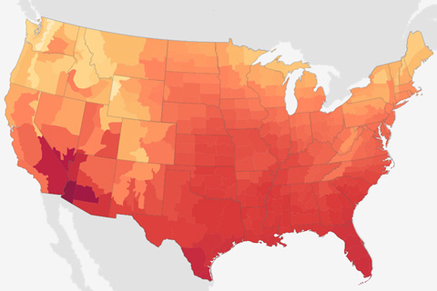 June 2016 is warmest June on record for U.S. 