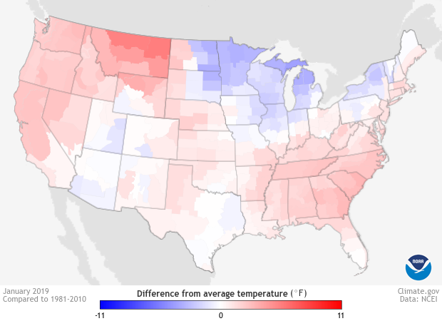 temperature, anomaly, January