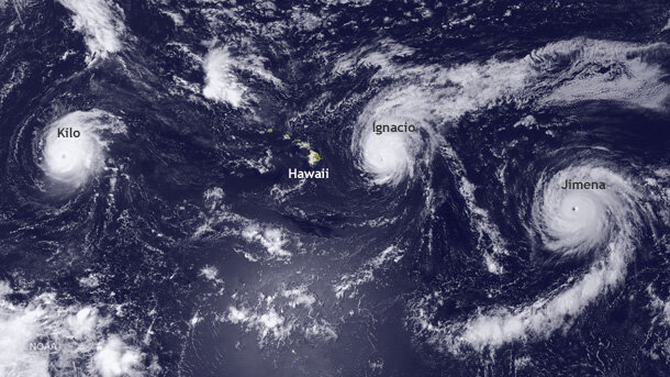 Central Pacific hurricane party three s company NOAA Climate.gov