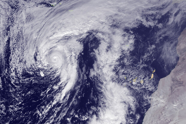 Atlantic hurricane on January 14, 2016