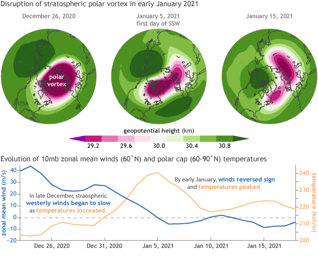 Cooking up a stratospheric polar vortex disruption