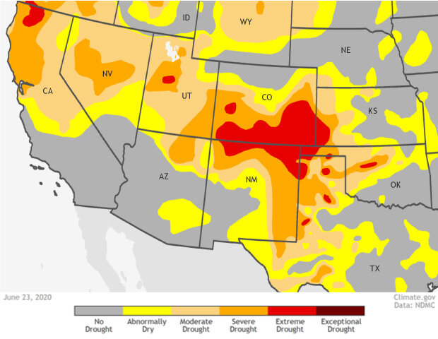 Southwest drought conditions