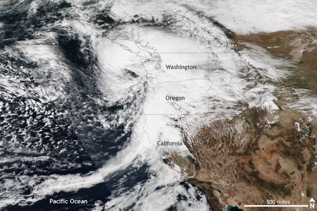 Cyclone in the Pacific Northwest