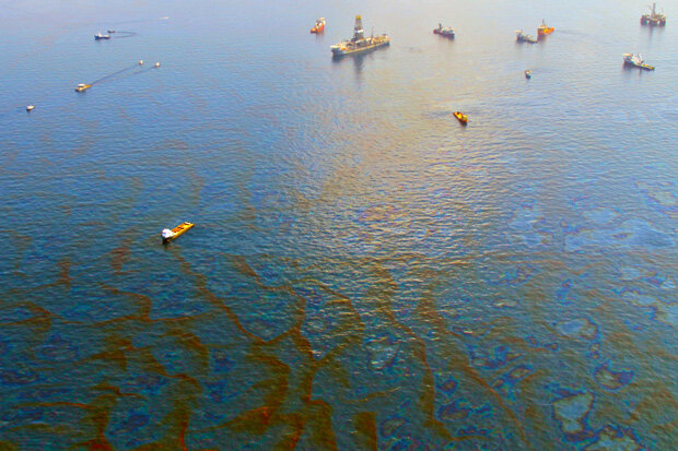 Oil slick after Deepwater Horizon disaster