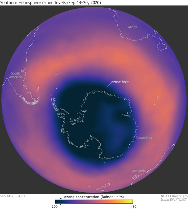 Large deep Antarctic ozone hole persisting into November 2020