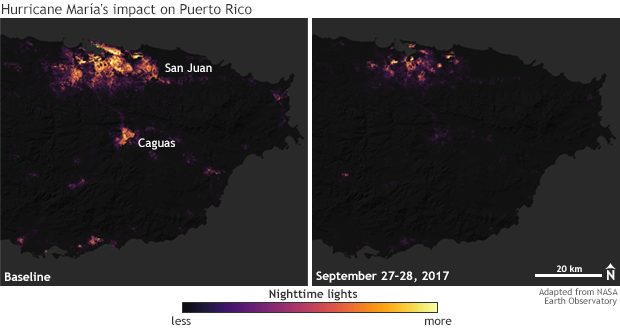 Hurricane Maria impact on Puerto Rico
