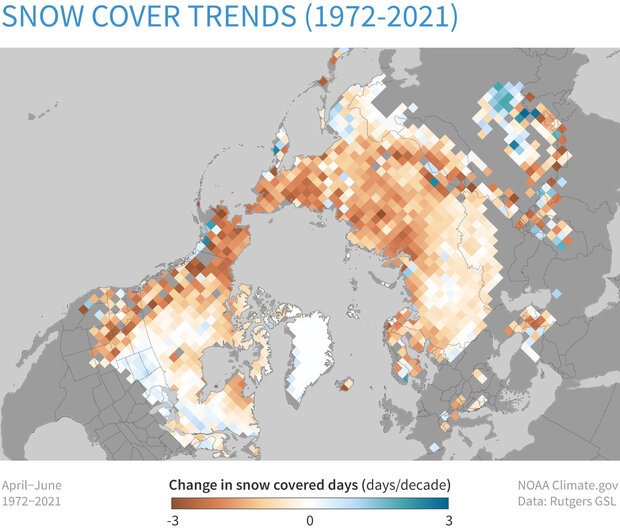 Current World Snow Cover Climate Change: Spring Snow Cover | Noaa Climate.gov