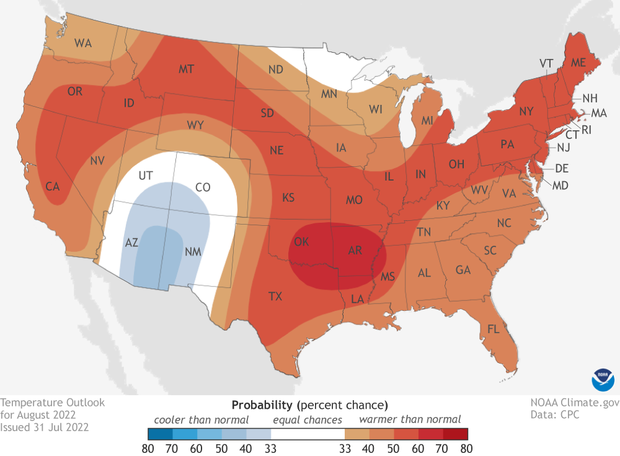 arizona map with weather temperatures