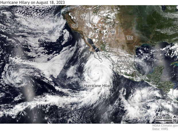 Former Hurricane Hilary Brought Southern California Its First Ever   EventTracker Hurricane Hilary 20230818 VIIRS 1860px 