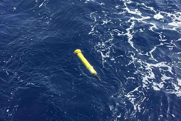 Argo float on ocean surface