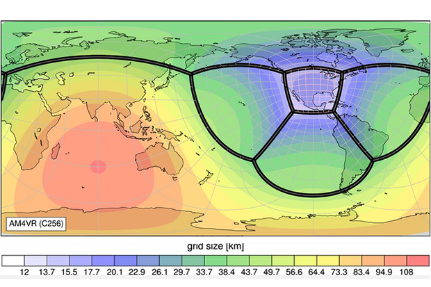 Screenshot of new model focused on the Contiguous United States