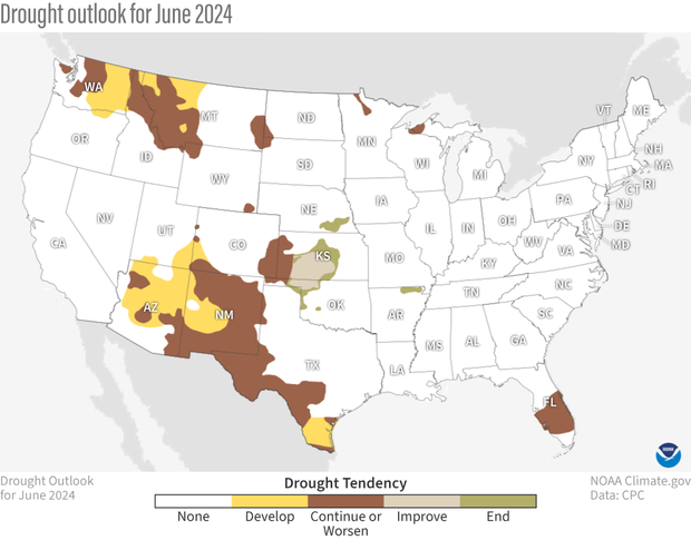 Drought Outlook June 2024