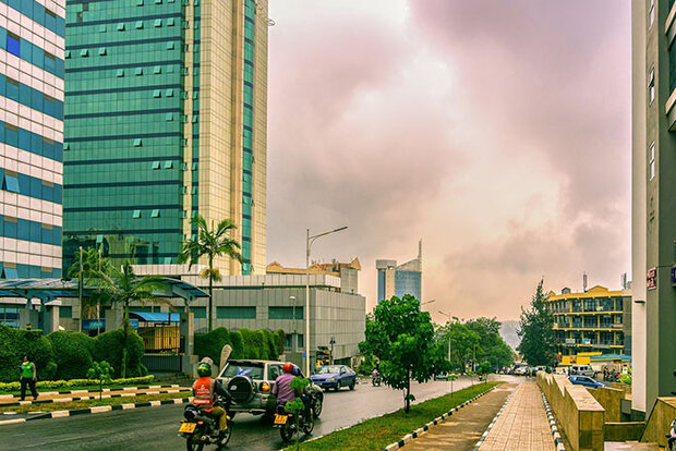 Smog in urban setting