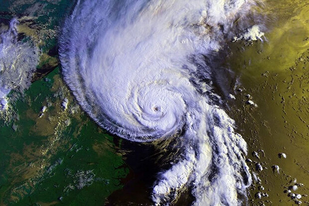 Cyclone aerial photo