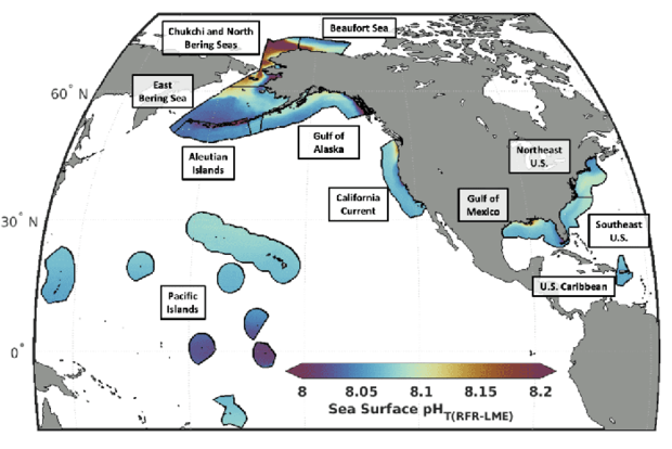 Acidification map