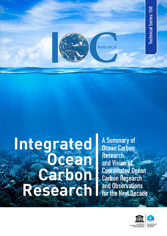 A cover for The Integrated Ocean Carbon Research Report