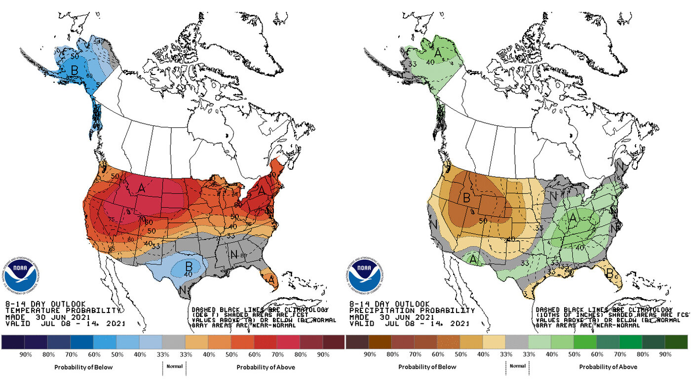 Temperature, Precipitation, And Drought Outlooks - Prepared Maps | NOAA ...