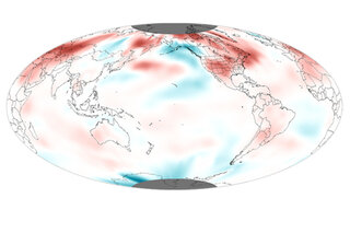 Map image for 2012—Third Warmest La Niña Year on Record*