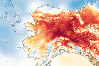 Map image for Alaska sets new record for earliest day with temperatures in the 90s