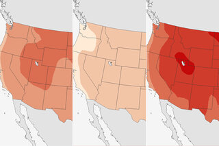 Map image for Future Temperature and Precipitation Change in Colorado
