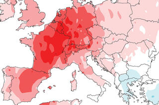 Map image for Summer heat wave arrives in Europe