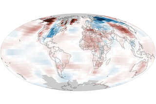 Map image for Despite regional cold extremes, January temperatures 4th warmest 