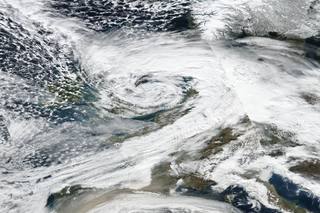 Map image for February’s Storm Doris weather bombs Great Britain