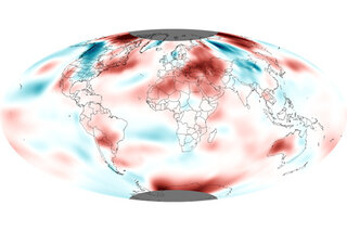 Map image for October 2012 Global Temperature Update